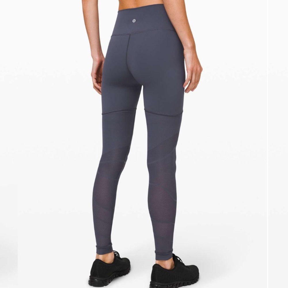 Lululemon Sheer Will High-Rise Tight‎ 28" Pulse Stone Blue 6